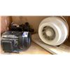 Image 4 : ELECTRIC MOTOR, DUCT FAN & SMALL PUMP ASSEMBLY