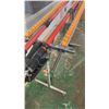 Image 3 : SMALL LIGHT DUTY PORTABLE MATERIAL ROLLER CONVEYOR, 2 SUPPORT POLE JACKS & GYPSUM BOARD CUTTING