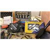 Image 2 : SHELF OF ASSORTED TOOLS, CLAMPS, STRAPS, VICE, INFLATABLE PRY BAR AND LEVELING TOOLS, HIGH SPEED