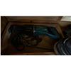Image 2 : SHELF OF ASSORTED POWER TOOLS & ANGLE GRINDER STAND