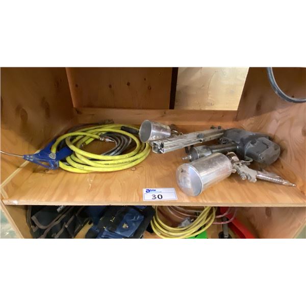 BEX HEAVY DUTY PNEUMATIC NAIL GUN, PAINT SPRAYERS, AIR LINE & EXTENSION CORD