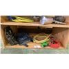 Image 1 : ASSORTED TOOL BAGS, CUTTING TOOLS & EXTENSION CORDS