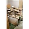 Image 5 : LARGE GROUP OF ASSORTED WOOD PIECES & WOODEN PANEL CART