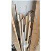 Image 6 : LARGE GROUP OF ASSORTED WOOD, COPPER PIPING, BOARD LUMBER, TRIM PIECES & MORE