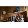 Image 2 : CONTENTS OF CLOSET- ASSORTED PAINTS, STUCCO, PAINTERS TAPE & MORE
