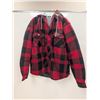 Image 1 : CHANDAIL À CAPUCHON PIONEER (CARREAUTÉ ROUGE/NOIR) #415RB TAILLE:PETIT