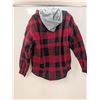 Image 2 : CHANDAIL À CAPUCHON PIONEER (CARREAUTÉ ROUGE/NOIR) #415RB TAILLE:PETIT