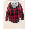 Image 2 : CHANDAIL À CAPUCHON PIONEER (CARREAUTÉ ROUGE/NOIR) #415RB TAILLE:PETIT