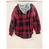Image 2 : CHANDAIL À CAPUCHON PIONEER (CARREAUTÉ ROUGE/NOIR) #415RB TAILLE:PETIT