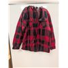 Image 1 : CHANDAIL À CAPUCHON PIONEER (CARREAUTÉ ROUGE/NOIR) #415RB TAILLE:XL