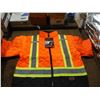 Image 1 : MANTEAU DE SÉCURITÉ MATELASSÉ PIONEER #5015 CONGÉLATEUR/TRAVAIL - HAUTE VISIBILITÉ ORANGE TAILLE:5XL