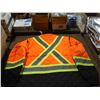 Image 2 : MANTEAU DE SÉCURITÉ MATELASSÉ PIONEER #5015 CONGÉLATEUR/TRAVAIL - HAUTE VISIBILITÉ ORANGE TAILLE:5XL
