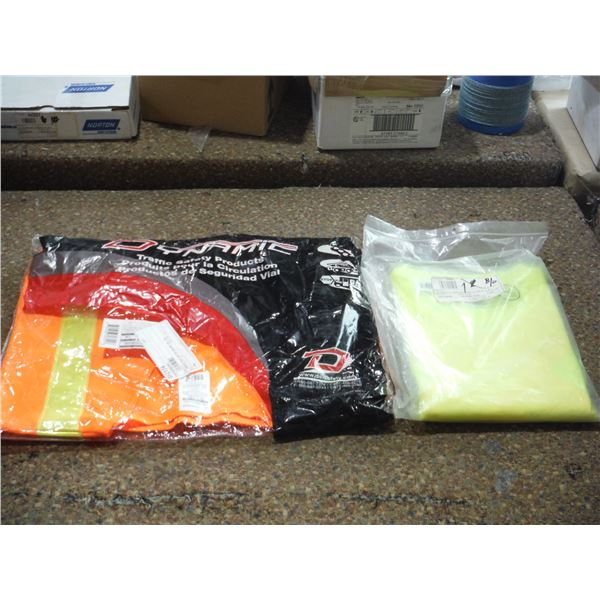 LOT DE 2 VÊTEMENTS DE SÉCURITÉ HAUTE VISIBILITÉ ASSORTIS