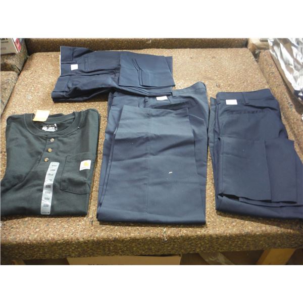 LOT DE 4 CHEMISES/PANTALONS DE TRAVAIL ASSORTIS (MARINE)