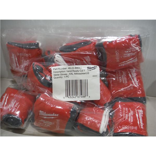 PAQUET DE 12 GANTS MILWAUKEE NIVEAU DE COUPE 1 -2XL/11"