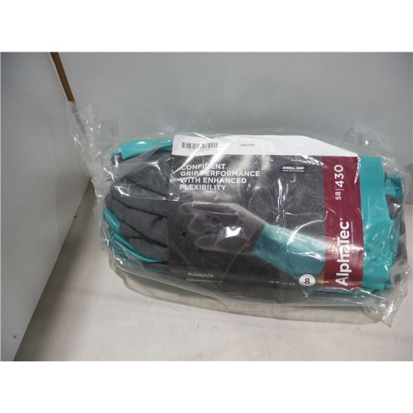 PAQUET DE 12 GANTS EN NITRILE ANSELL ALPHATEC GR:8