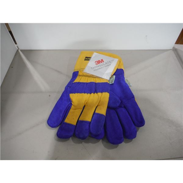 GANTS ISOLÉS NORTH POLAR #70/6465NK/S - PAUME EN CUIR REFENDU TAILLE:PETIT