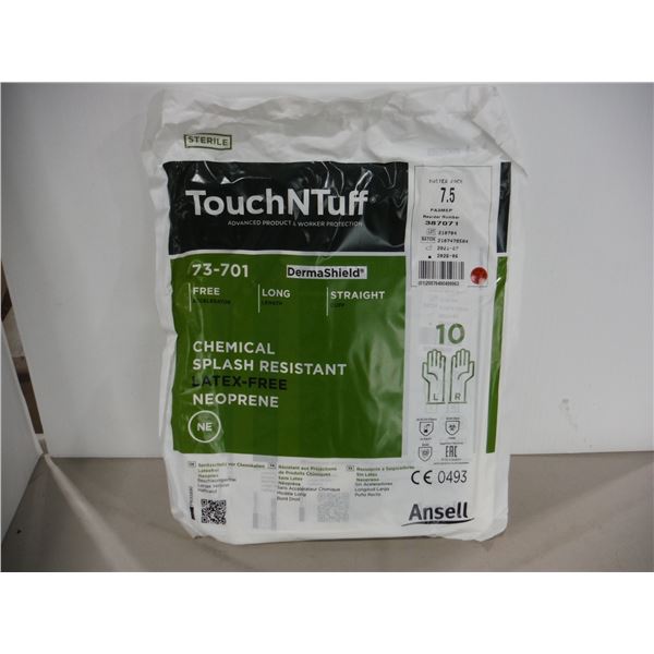 LOT DE 150 GANTS ANSELL TOUCH-N-TOUGH DERMASHEL TAILLE:7.5