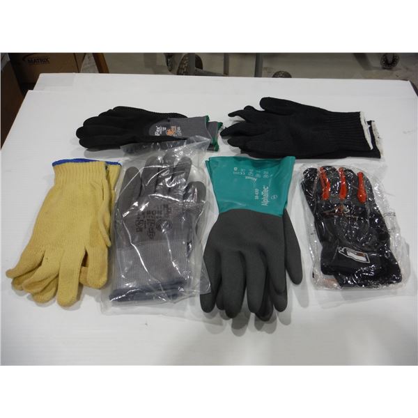 LOT DE 36 PAIRES DE GANTS DE TRAVAIL ASSORTIS