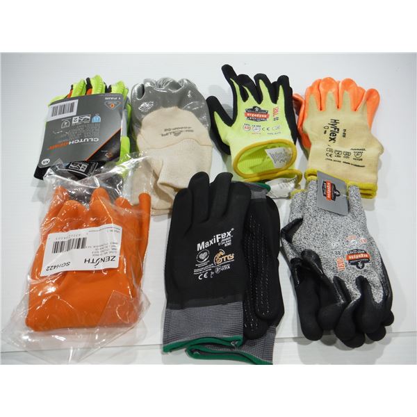 LOT DE 36 PAIRES DE GANTS DE TRAVAIL ASSORTIS