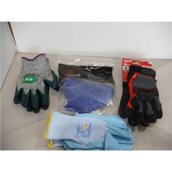 LOT DE 25 PAIRES DE GANTS DE TRAVAIL ASSORTIS