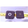 Image 1 : TAMPON ABRASIF CARRÉ MERIT #08834184397 2"X2"X1/2" GRAIN 80 ŒILLET 1/4"