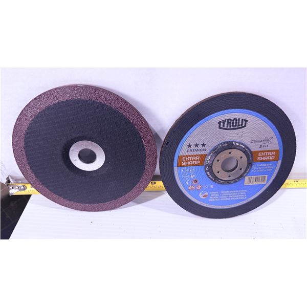 BOÎTE DE 5 MEULES TYROLIT #34401850 CERABOND X 7"X9/32" ALÉSAGE 7/8" CÉRAMIQUE TYPE 27