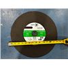 Image 1 : LOT DE 4 DISQUES À TRONÇONNER ABRASIFS JET #501229 C24R, 14" X 1/8", ALÉSAGE 20 MM, TYPE 1, 5400 RPM