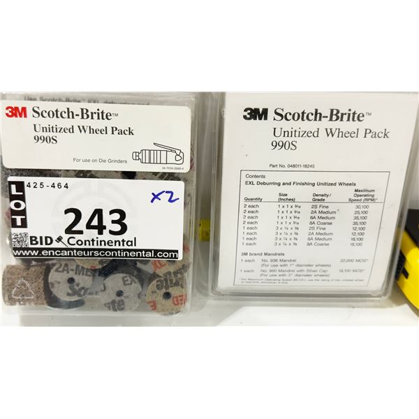 PAQUET DE MEULES UNITISÉES 3M SCOTCH-BRITE™ #990S