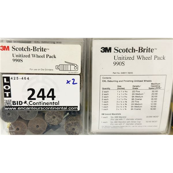 PAQUET DE MEULES UNITISÉES 3M SCOTCH-BRITE™ #990S