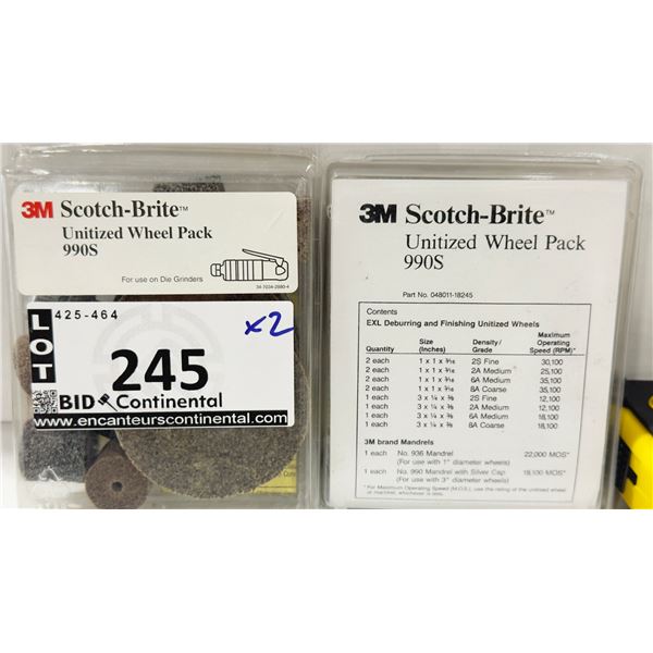 PAQUET DE MEULES UNITISÉES 3M SCOTCH-BRITE™ #990S