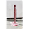 Image 1 : POTEAU TENSATOR MARINE ACIER 38" SANGLE BLANC/ROUGE LONGUEUR 13'