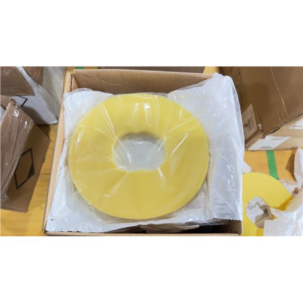 LOT DE 19 RUBANS DE GESTION DE CÂBLES VELCRO 75'X5/8" AUTO-AGRIPPANT JAUNE