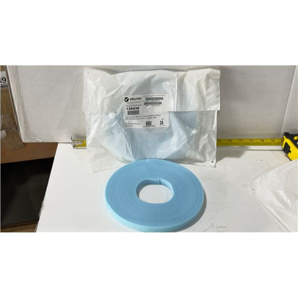 LOT DE 20 RUBANS DE GESTION DE CÂBLES VELCRO 75'X5/8" AUTO-AGRIPPANT BLEU