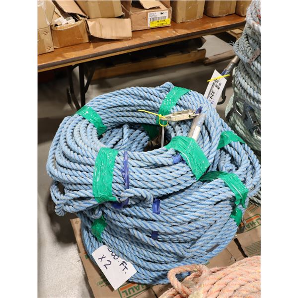 *USAGÉ* CORDE AVEC CROCHET 350' (VERT)