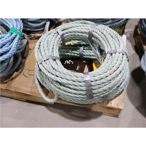 *USAGÉ* CORDE AVEC CROCHET 300' (BLEU)