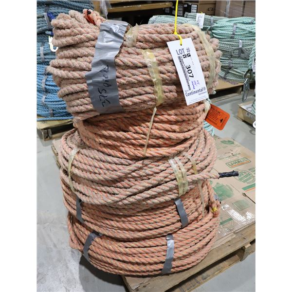 *USAGÉ* CORDE AVEC CROCHET 275' (ORANGE)
