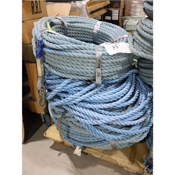 *USAGÉ* CORDE AVEC CROCHET 250' (BLEU)