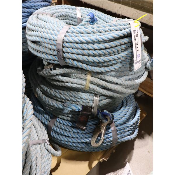 *USAGÉ* CORDE AVEC CROCHET 250' (BLEU)
