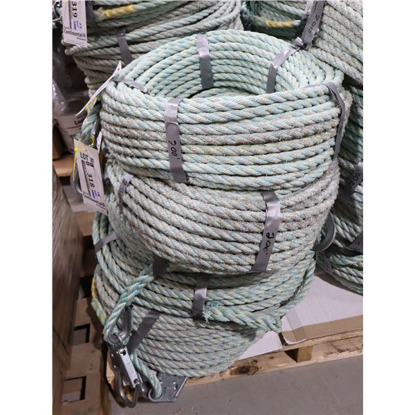 *USAGÉ* CORDE AVEC CROCHET 200' (VERT)