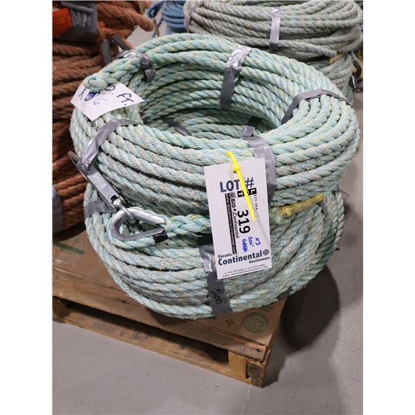 *USAGÉ* CORDE AVEC CROCHET 200' (VERT)
