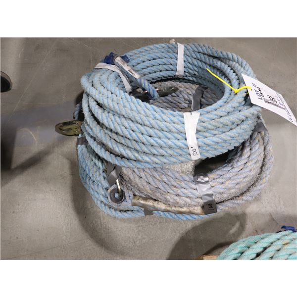 *USAGÉ* CORDE AVEC CROCHET 100' (BLEU)