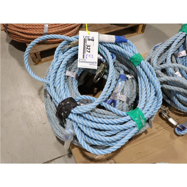 *USAGÉ* CORDE AVEC CROCHET 50' (BLEU)