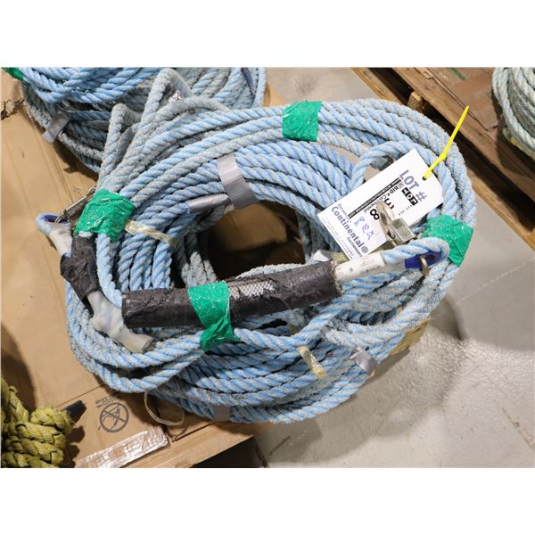 *USAGÉ* CORDE AVEC CROCHET 50' (BLEU)