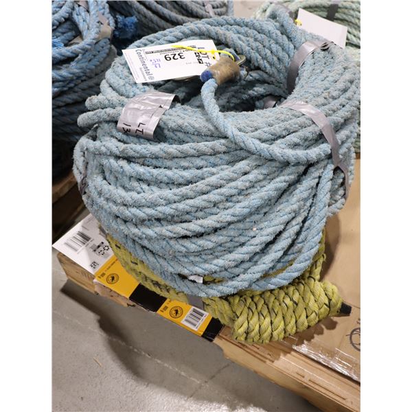 LOT DE 3 *USAGÉ* CORDE AVEC CROCHET 125'+