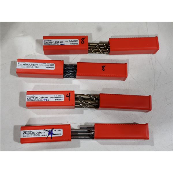 LOT DE 24 FORETS HÉLICOÏDAUX CLARKSON-OSBORNE ASSORTIS