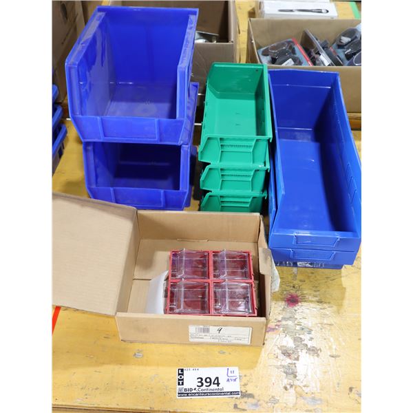 LOT DE 11 BACS EN PLASTIQUE ASSORTIS