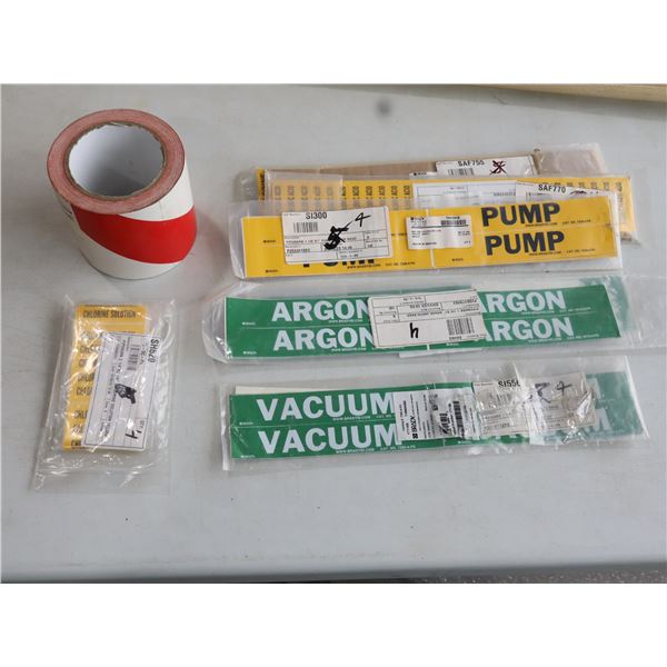 LOT D'AUTOCOLLANTS D'AVERTISSEMENT ASSORTIS