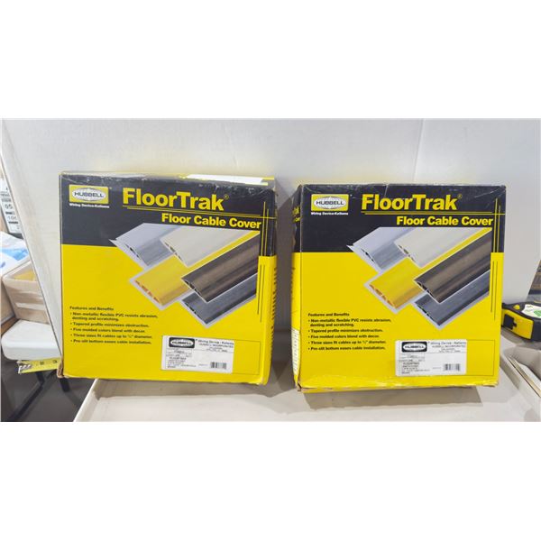 LOT DE 2 PROTÈGE-CÂBLES DE PLANCHER (10 PI)