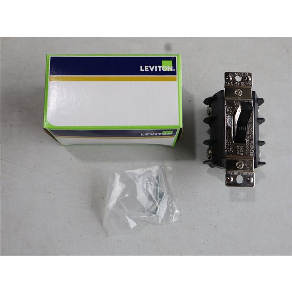 INTERRUPTEUR BIPOLAIRE UNIDIRECTIONNEL LEVITON 3971-MS302-DS 30A 600VAC